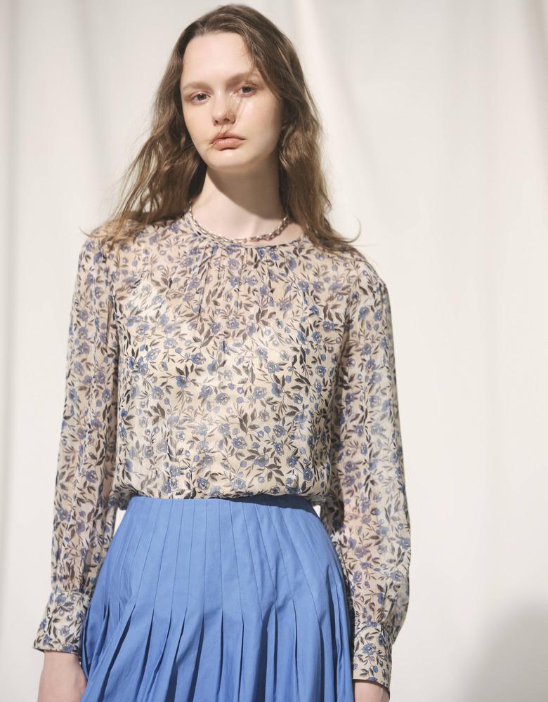 ribbon-bon theory luxe パープル　ブラウス　半袖 ブラウス・シャツ | Theory luxe[セオリーリュクス]公式通販サイト